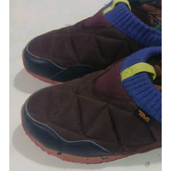 Teva x Cotopaxi ReEmber Slip On Shoes Mocs Size 6 Burgundy Green Granola Girl - Picture 2 of 9